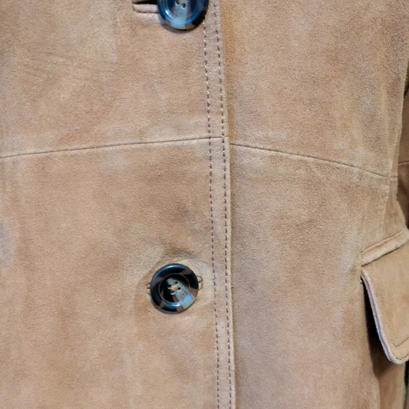Bernardo's Women's Tan Suede Jacket, 100% - Picture 7 of 15